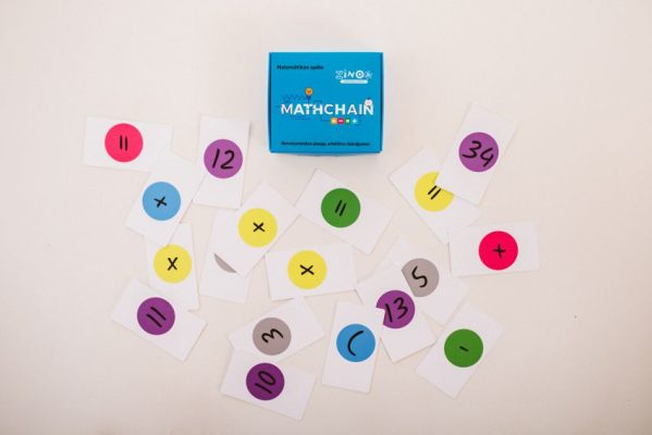 Mathematical learning game "MathChain"